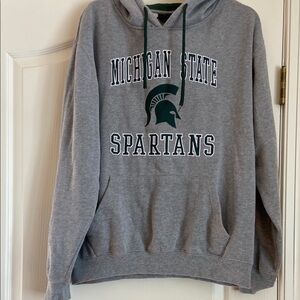 Colosseum Gray Sweatshirt Michigan State Spartans
